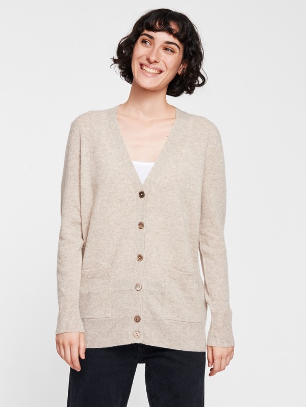 Essential Cashmere Boyfriend Cardigan