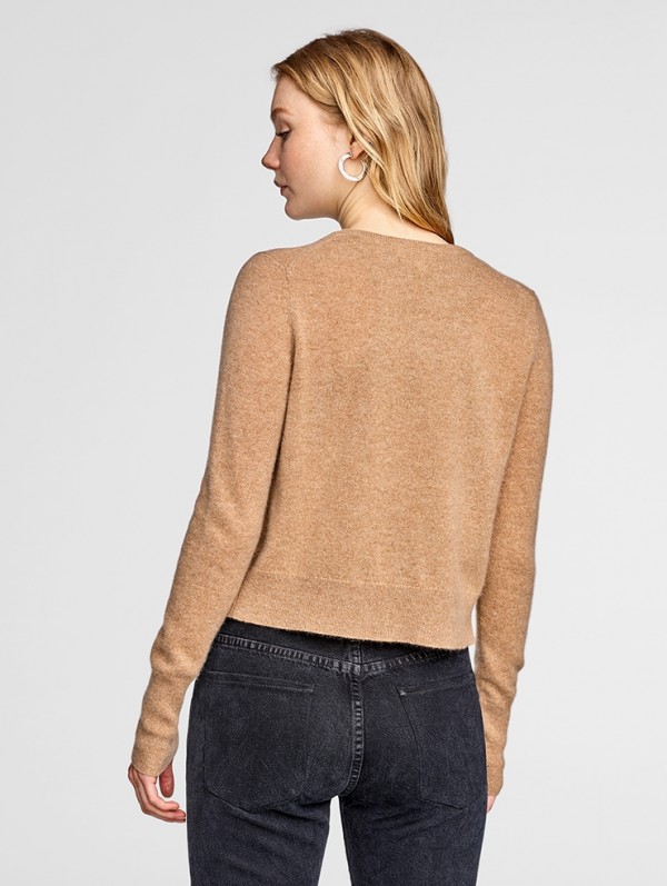 Essential Cashmere Crewneck Cardigan