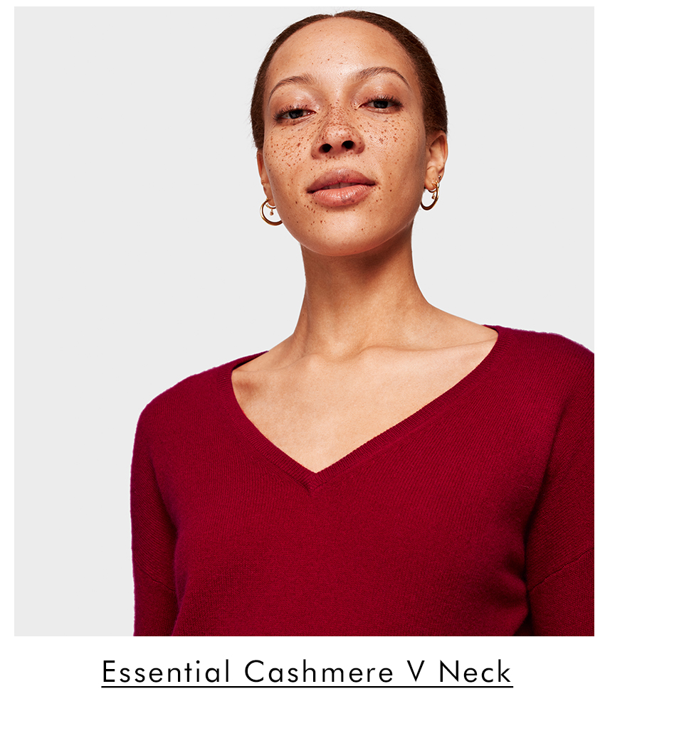 ESSENTIAL CASHMERE V NECK