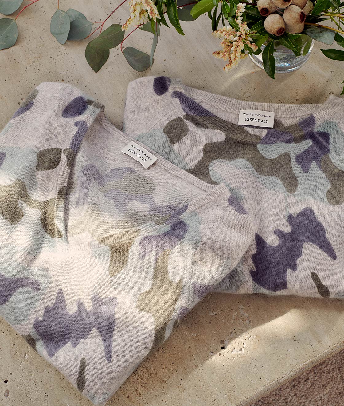 CAMO ESSENTIAL CASHMERE V NECK