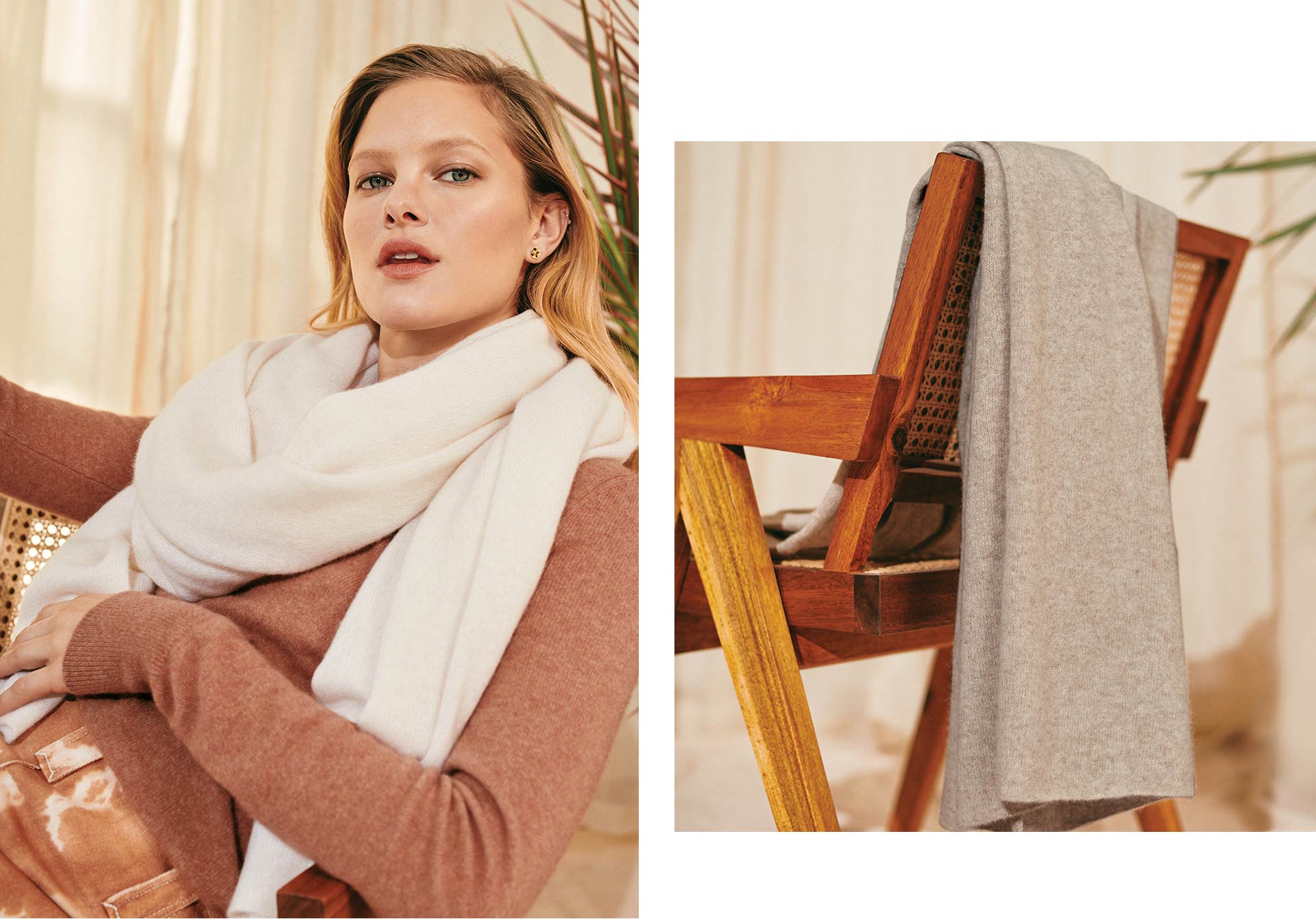 CASHMERE TRAVEL WRAP